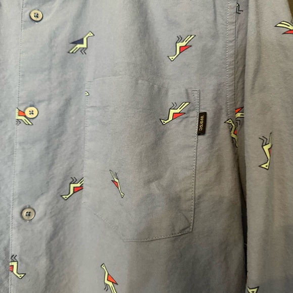 WeSC 🦜 Bird Print LS Button Down Shirt - Picture 2 of 9